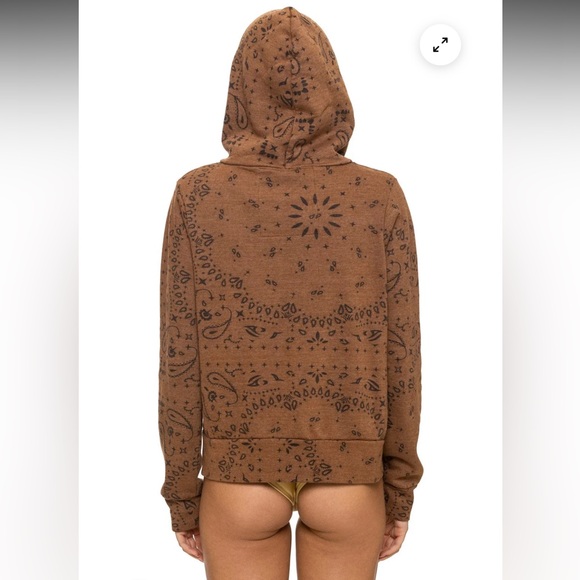 NWT Aviator Nation bandana zip hoodie - Picture 4 of 8